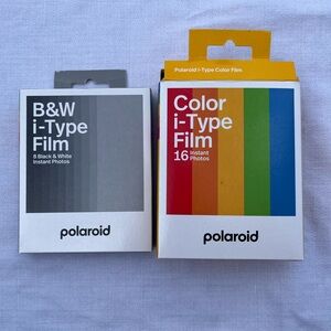 POLAROID I-TYPE FILM Color + Black and White 24 Total Polaroids